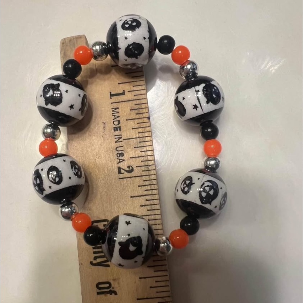 Halloween Beaded Bracelet